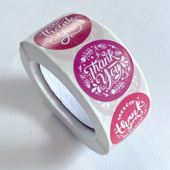 4 /💲20 🤑 500pc roll Thank You stickers - Picture 2 of 5